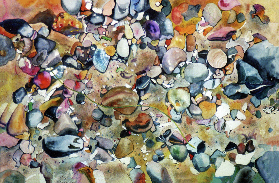 Tide Pool Painting by Karen Merry