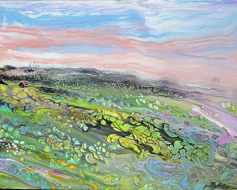 Tidepools 14x18-1 Painting by Catherine G McElroy Tidepools 14x18-1 Painting by Catherine G McElroy