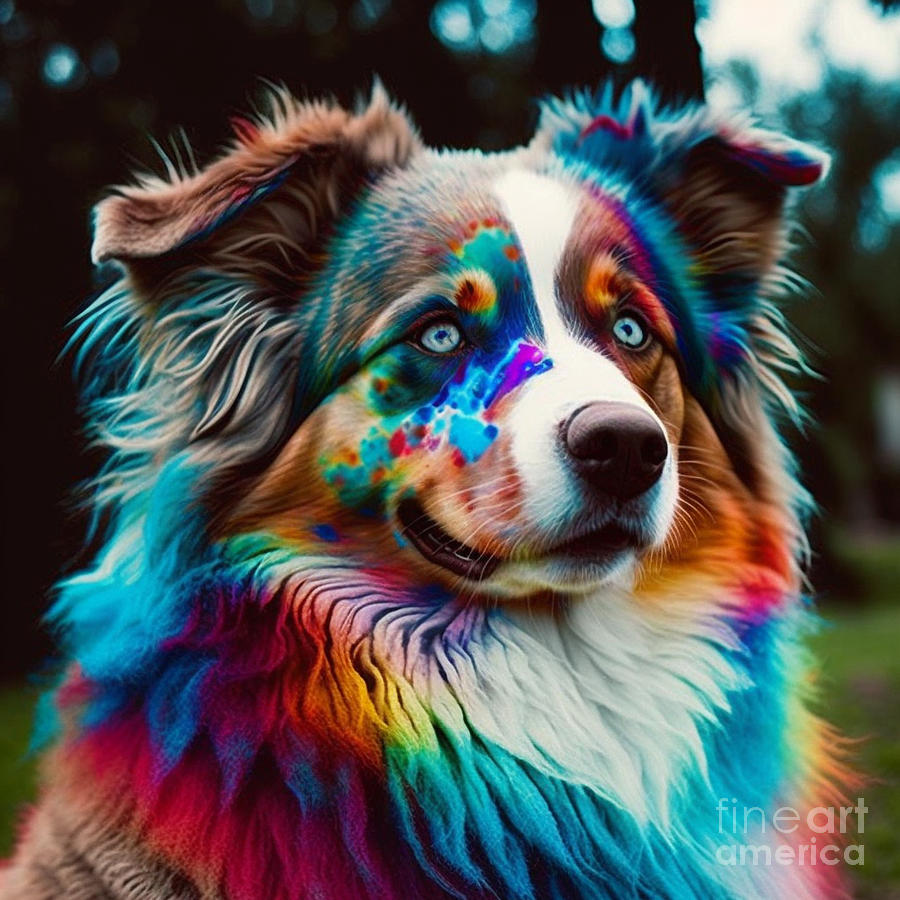 Tie Dyed Aussie Photograph by Cathy Donohoue