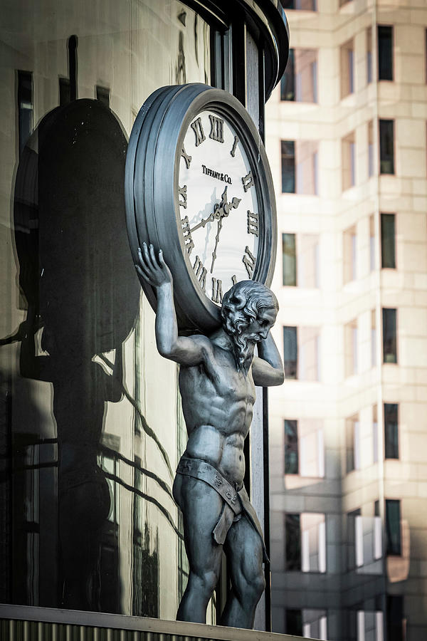 Tiffany Clock Photograph by Chris Dutton