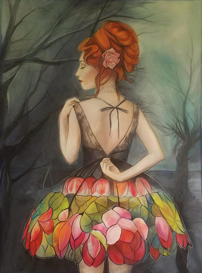 Tiffany Painting by Jacqueline Hudson