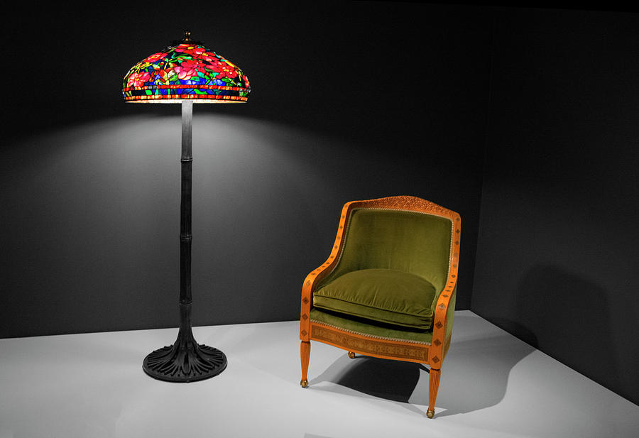 Tiffany Standing Lamp and Chair Photograph by Mitch Spence