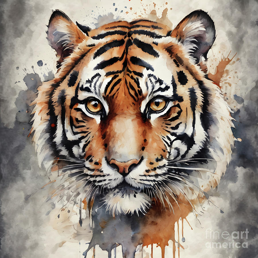 Tiger 3 Digital Art by DSE Graphics