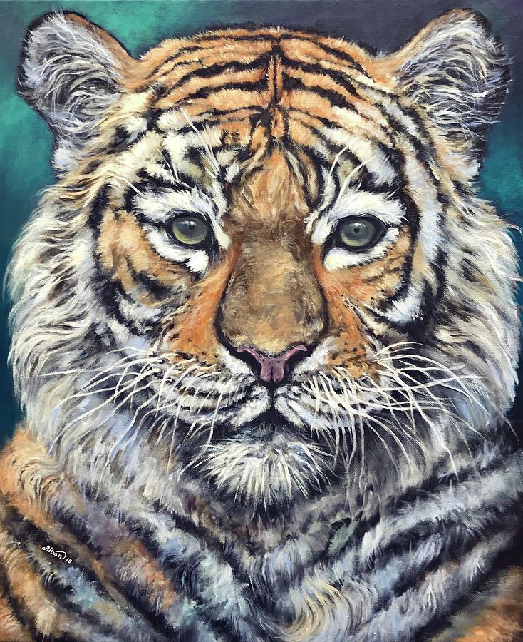 Tiger  Painting by Alban Dizdari