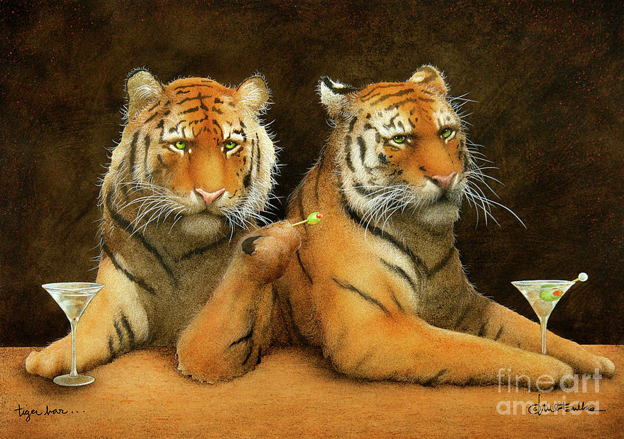 Bars Painting - Tiger Bar by Will Bullas