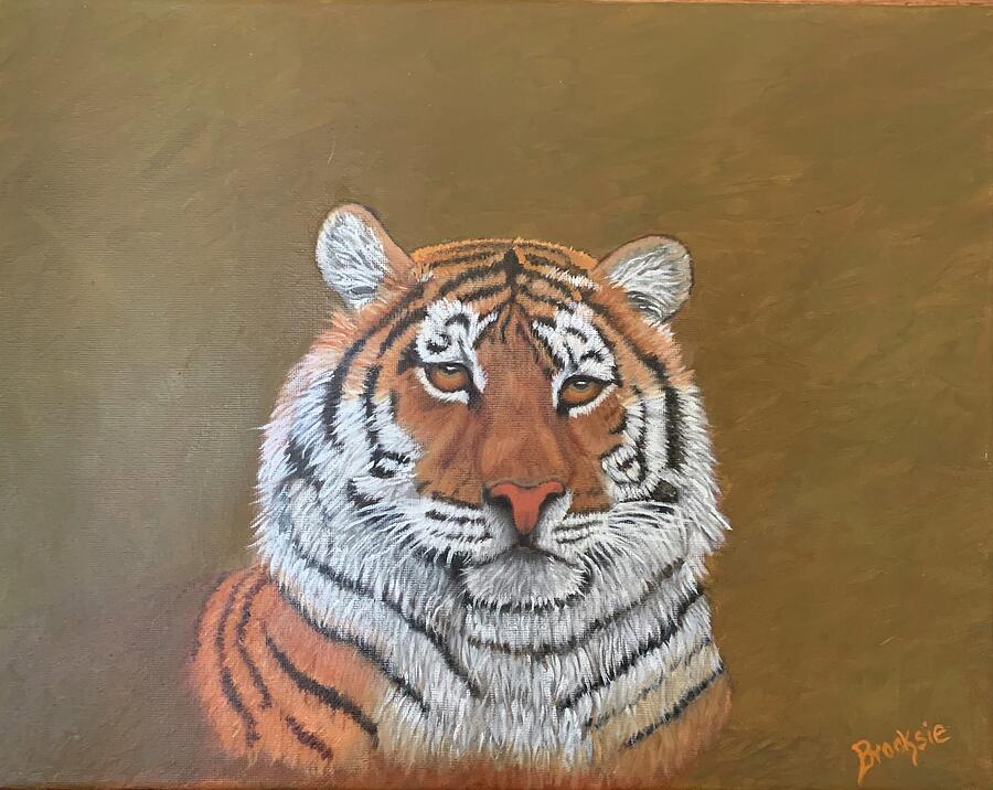 Wildlife Painting - Tiger by Brooksie Steinman