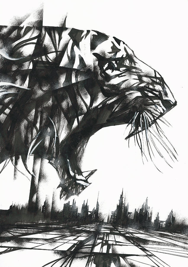 Tiger Painting by Danijel Zezelj Tiger Painting by Danijel Zezelj