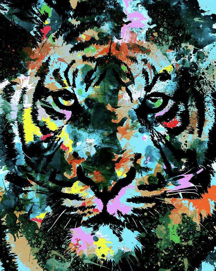 Tiger Expression Digital Art