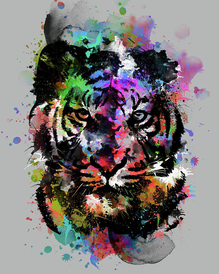 Tiger Expression V2 Digital Art