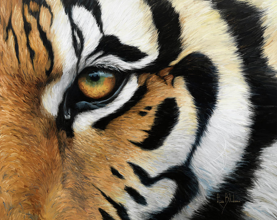 Tiger Painting - Tiger Eye by Lucie Bilodeau