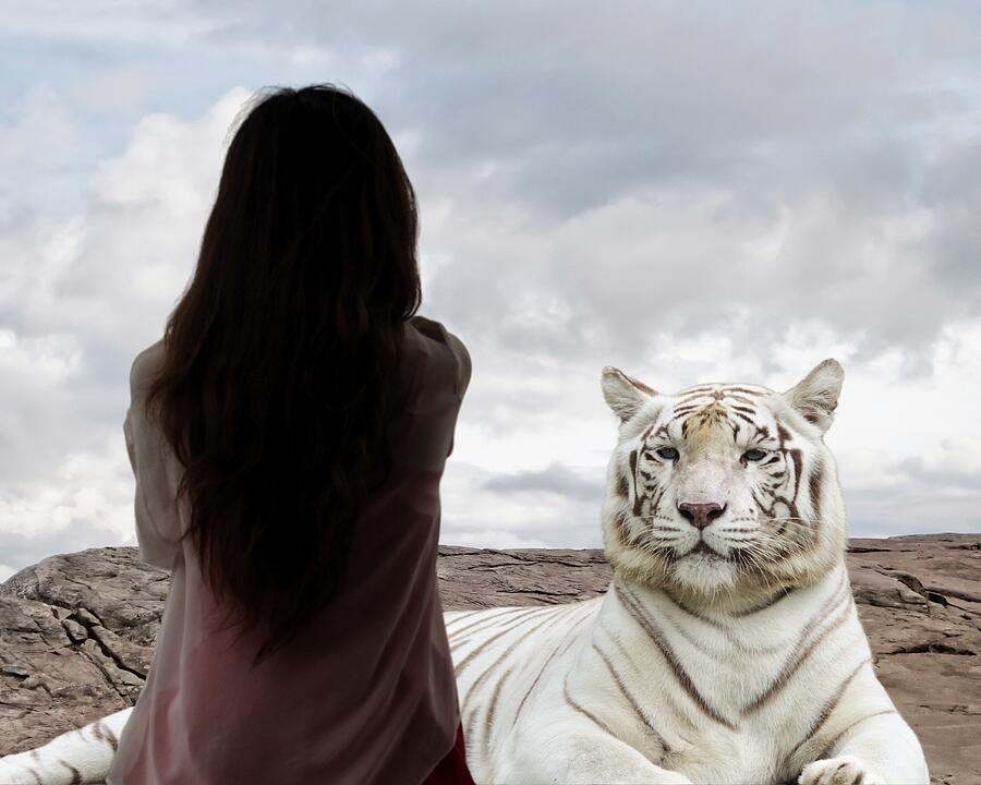 Tiger Girl Mixed Media by Bob Pardue Tiger Girl Mixed Media by Bob Pardue