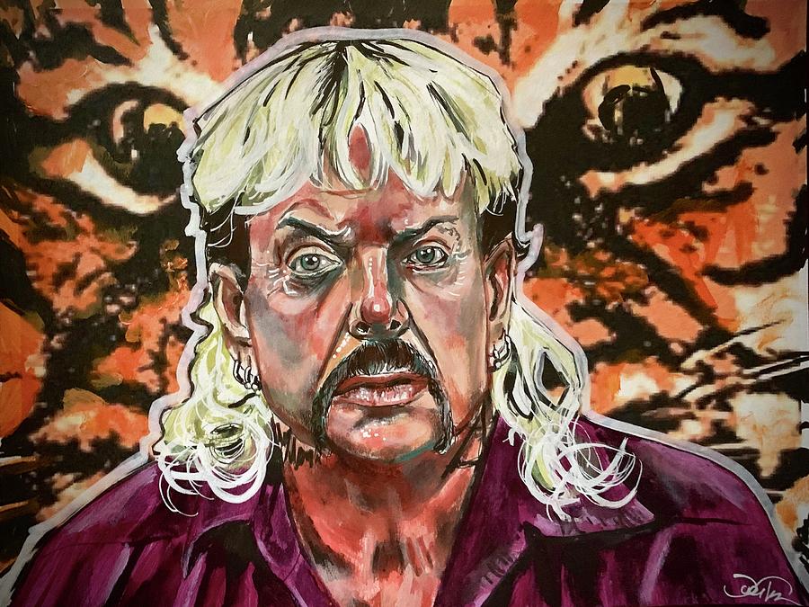 Tiger King Joe Exotic Painting by Joel Tesch