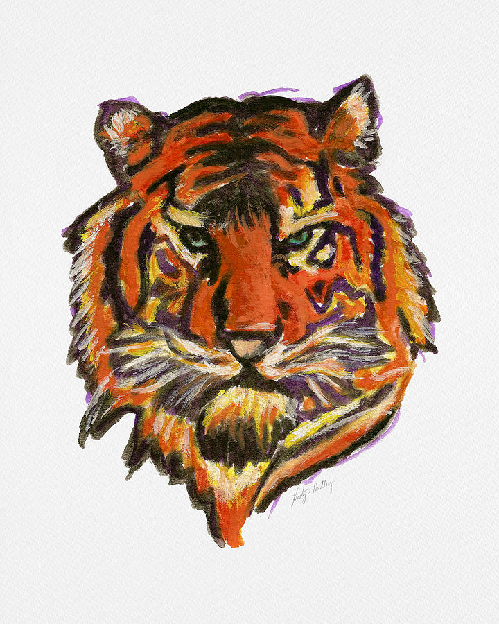 Tiger Painting by Kristye Dudley