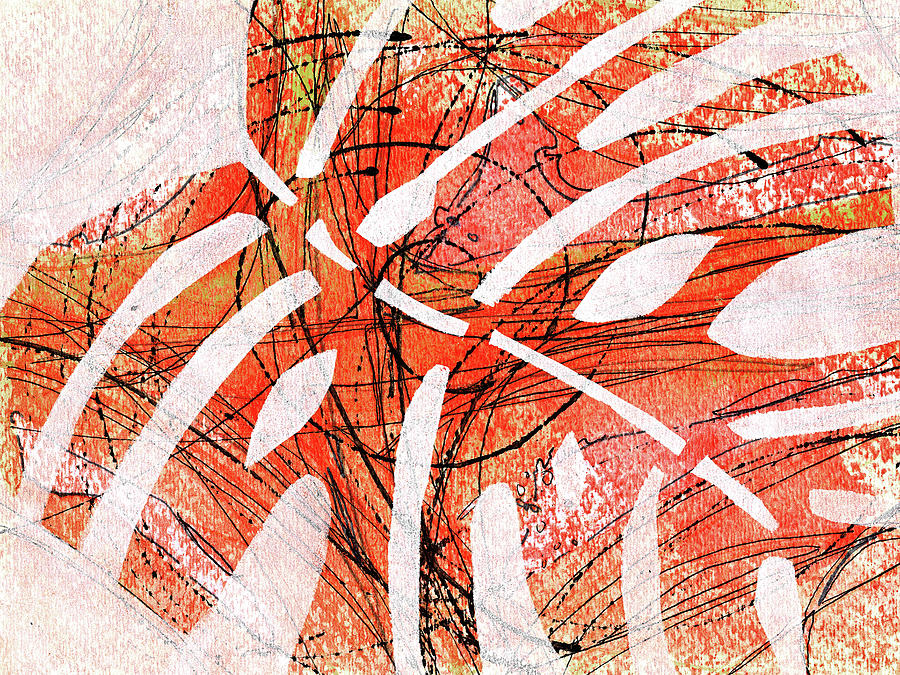 Jungle Painting - Tiger Leaf by Cynthia Fletcher