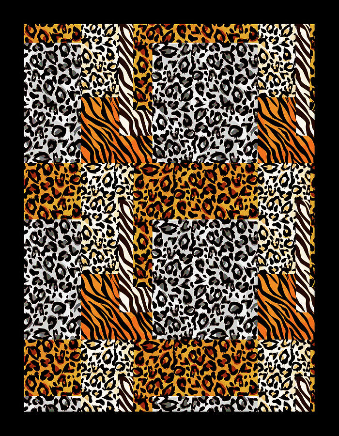 Tiger Leopard Skin Digital Art by Fine Art by Alexandra