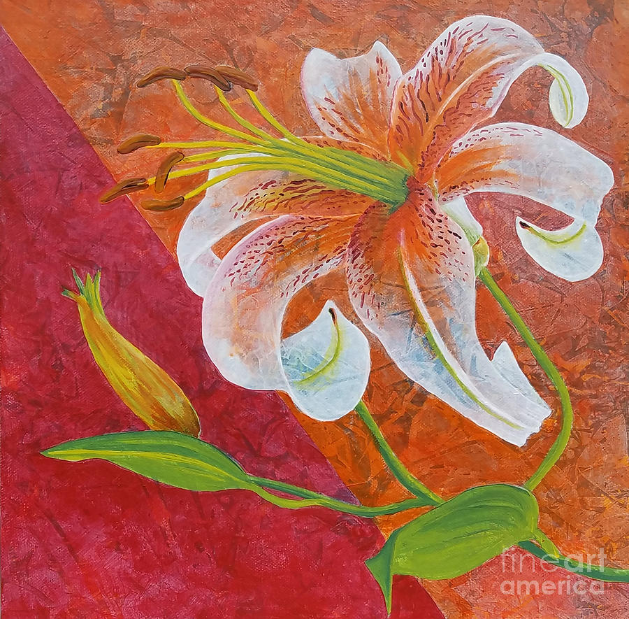 Tiger Lily Painting by Lauretta Irene - Pixels