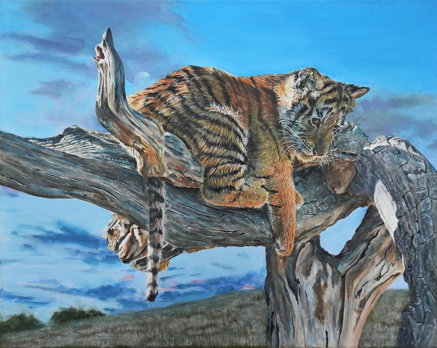 Tiger Lookout Painting by John Neeve