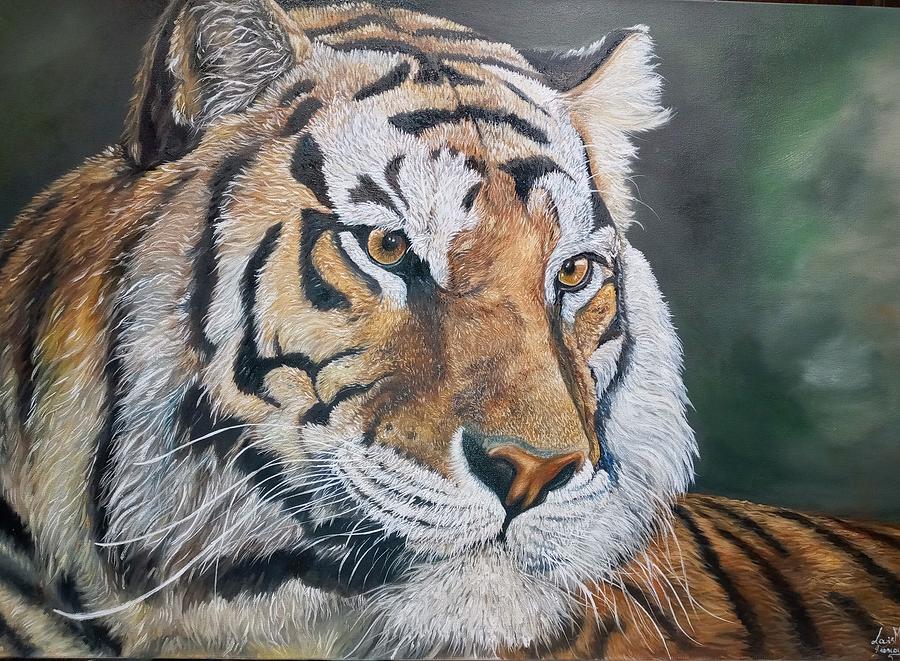 Tiger Painting by Louis Markest Francois - Fine Art America