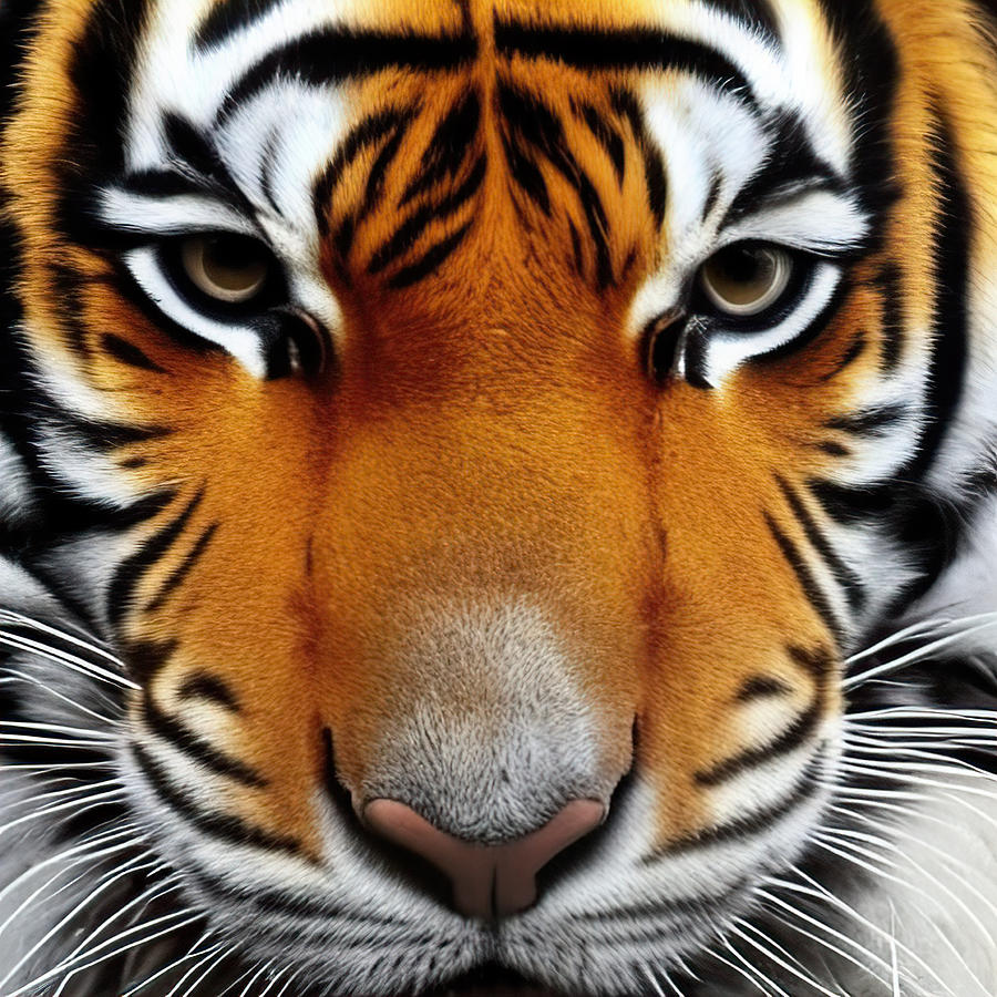 Tiger Digital Art by Luis Alberto Bedoya - Fine Art America