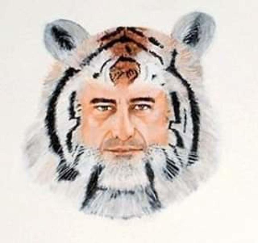 Tiger Man Painting by Mackenzie Moulton