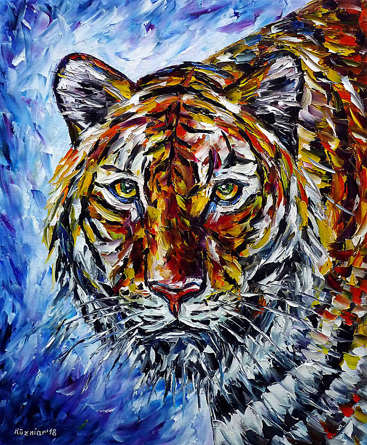 Tiger Painting by Mirek Kuzniar