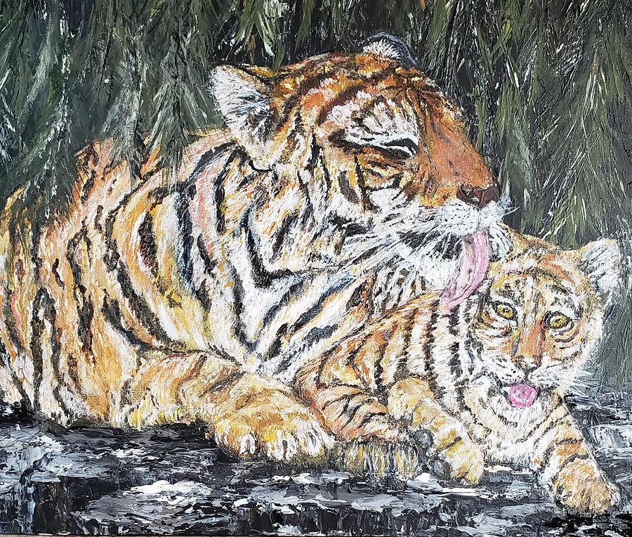 Tiger Mother and Cub | Poster