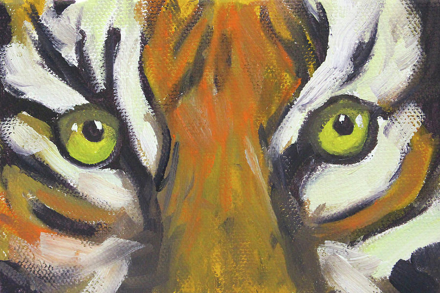 Tiger Painting by Nancy Merkle