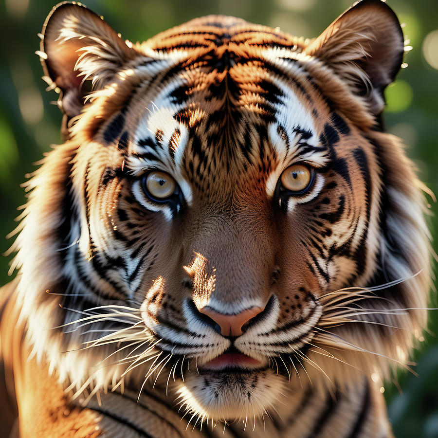 Tiger Portrait  Digital Art by Ray Shrewsberry