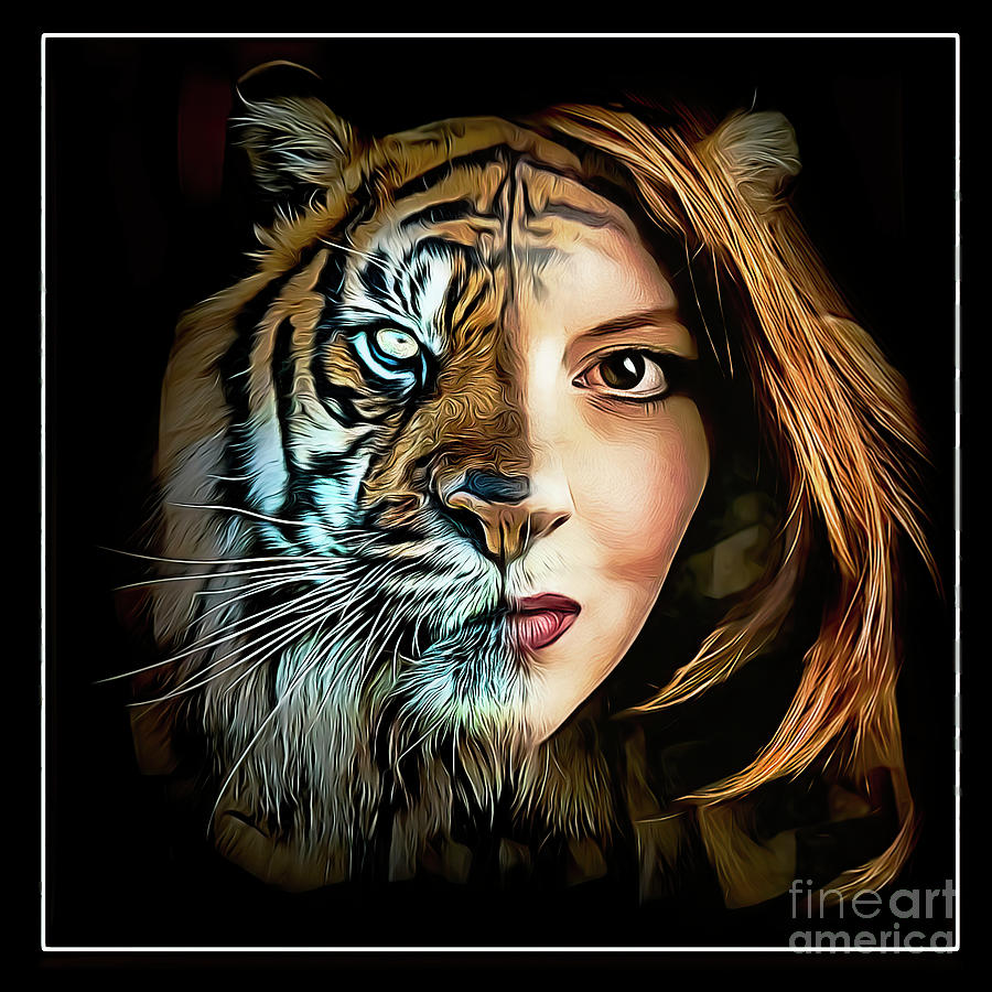 Tiger Queen Digital Art