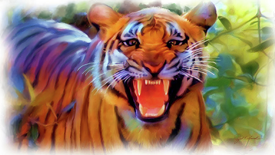 Tiger Rage   Painting by Joel Smith