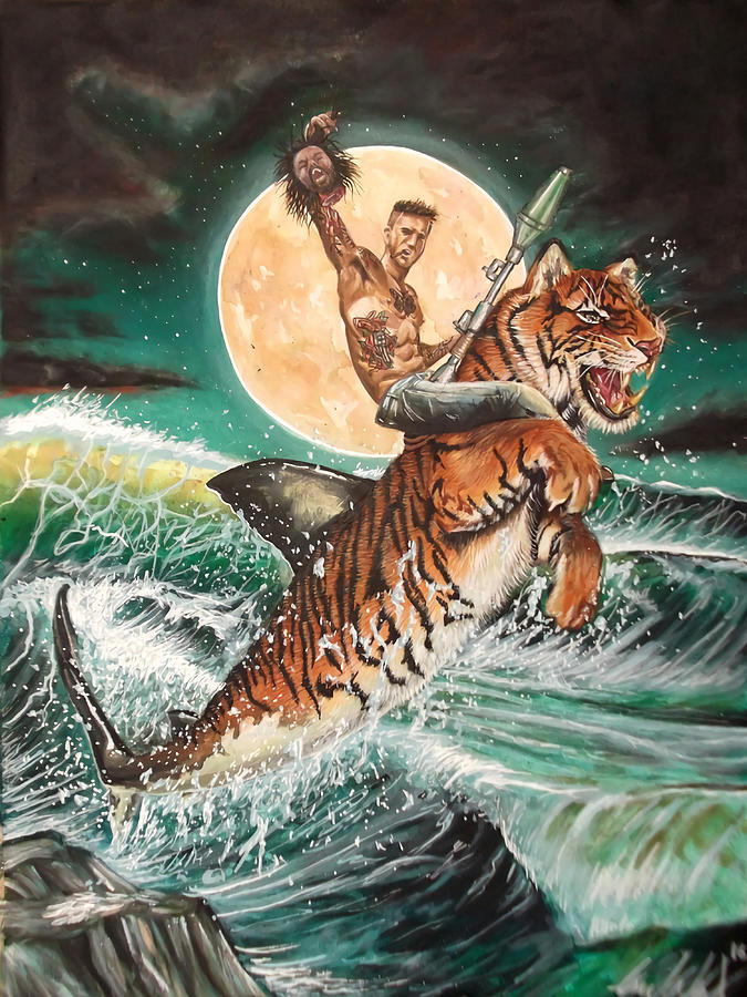 Tiger Shark Poster Copy Painting by Megan Cooper | Pixels