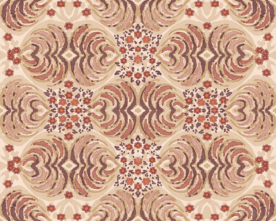 Tiger Striped Botanical Digital Art by Earth and Sky Illustration and Design Tiger Striped Botanical Digital Art by Earth and Sky Illustration and Design