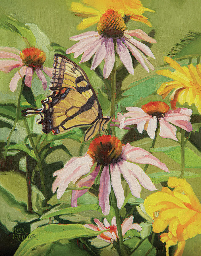 Butterfly Painting - Tiger Swallowtail Butterfly by Lisa Molitor