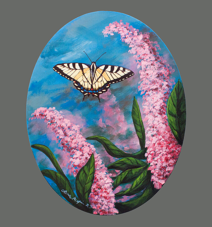 Tiger Swallowtail Butterly Painting by Lena Auxier