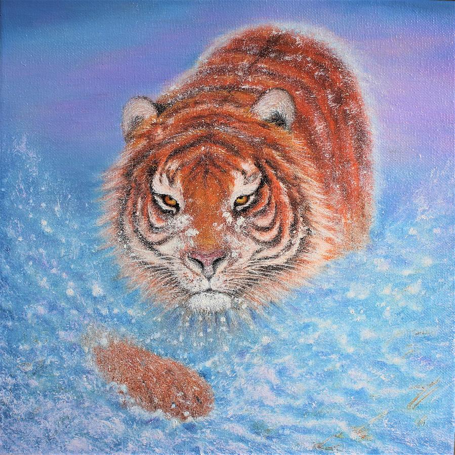 Tiger Painting by Tanya Harr