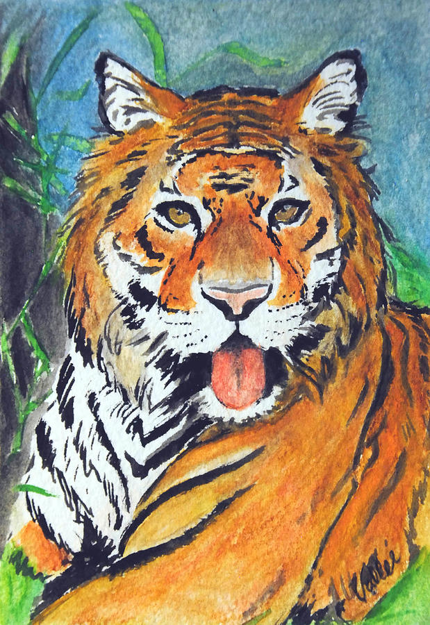 Tiger Tiger Painting by Vallee Johnson