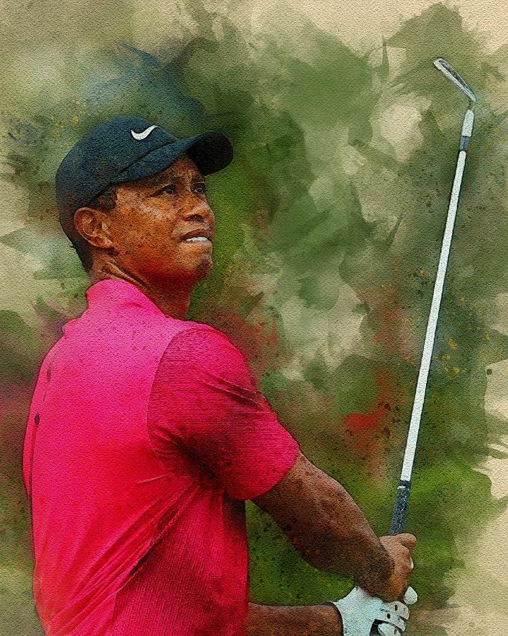 Tiger Woods Digital Art by Christian Wood | Fine Art America