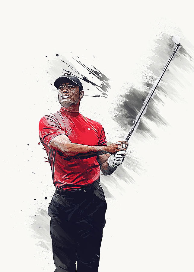 Tiger Woods Poster chynna getty Tapestry - Textile by John Doan | Pixels