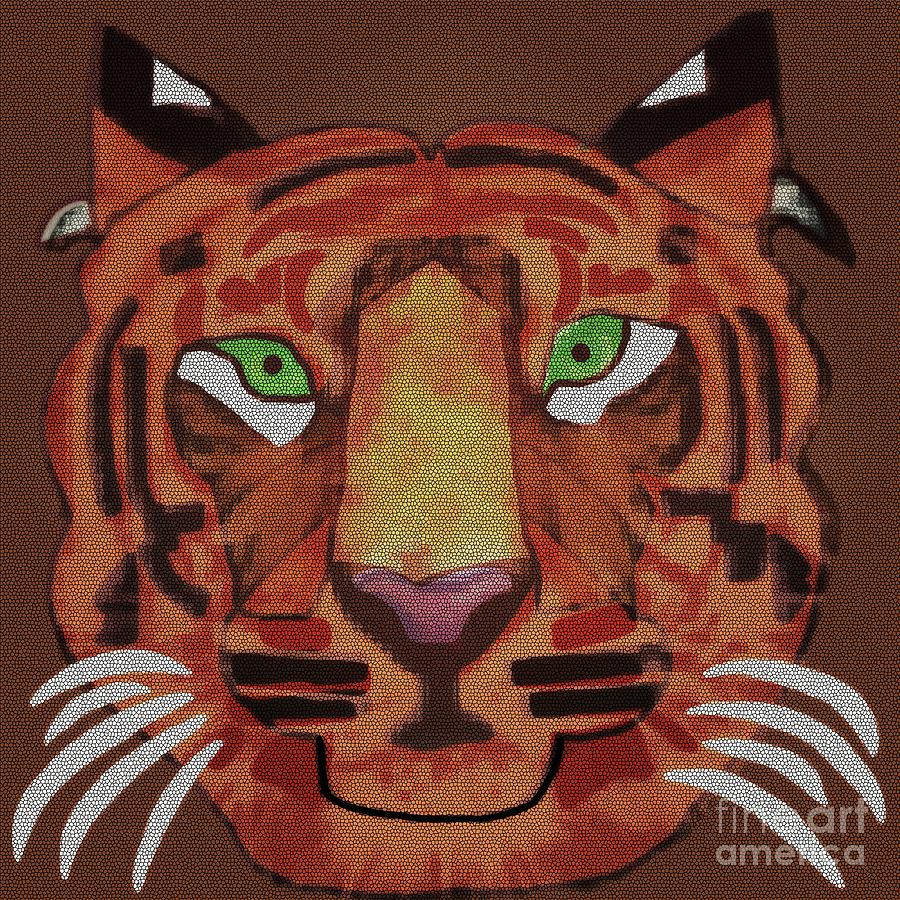 Tigeress Stained Glass by Priscilla Wolfe Tigeress Stained Glass by Priscilla Wolfe