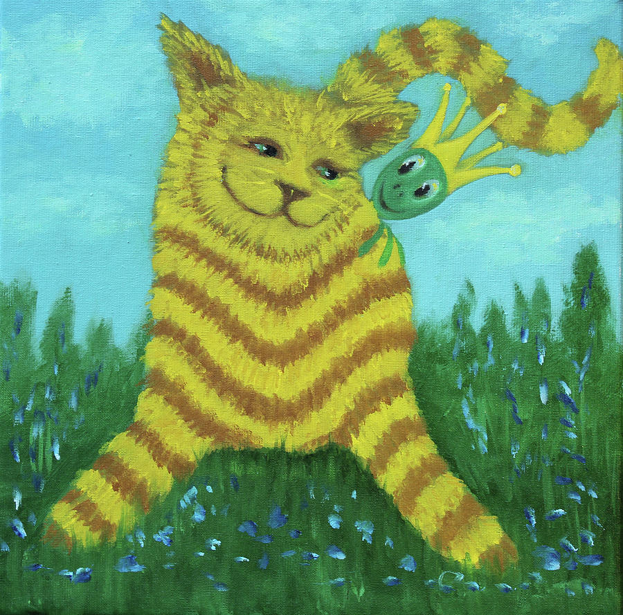Tigerpus and Ferdinand Painting by Tone Aanderaa