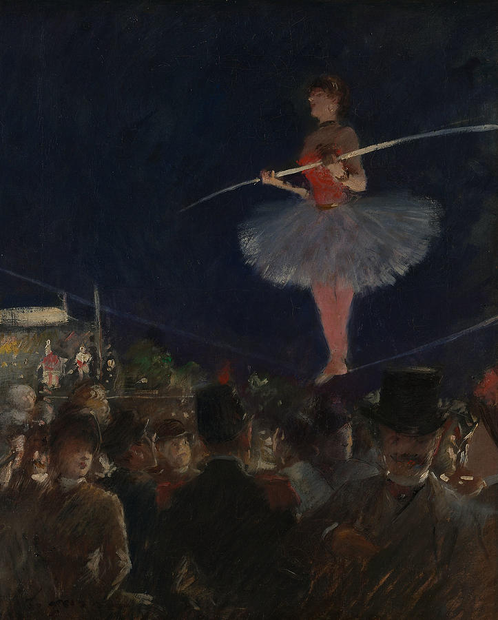 Tight-Rope Walker Painting by Jean-Louis Forain