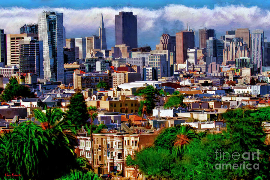Tight View From Mission Dolores Park San Francisco Photograph by Blake Richards