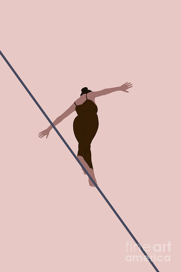Tightrope Walker Digital Art by Clayton Bastiani