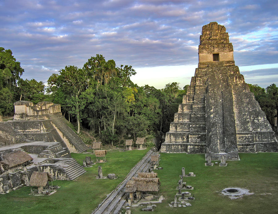 Tikal Sunset Photograph by Doug Matthews