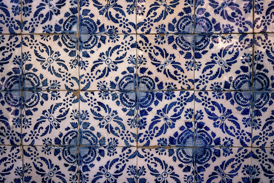 Tiles at Igreja de Sao Francisco, Guimaraes Photograph by Pablo Lopez