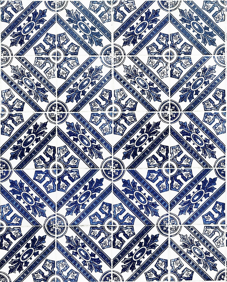 Tiles Mosaic Design Azulejo Portuguese Decorative Art I Digital Art by Irina Sztukowski