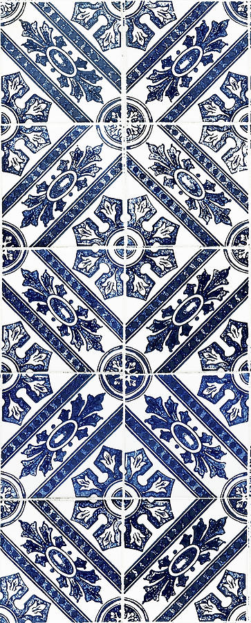 Tiles Mosaic Design Azulejo Portuguese Decorative Art VIII Digital Art by Irina Sztukowski