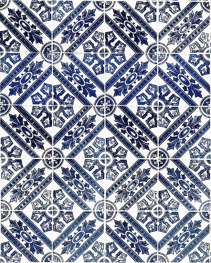 Tiles Mosaic Design Azulejo Portuguese Decorative Art X Digital Art by Irina Sztukowski
