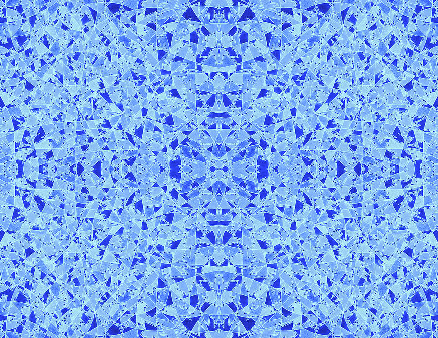 Tilgorm Blue Ice - Pattern 1 Mixed Media by Dave Migliore