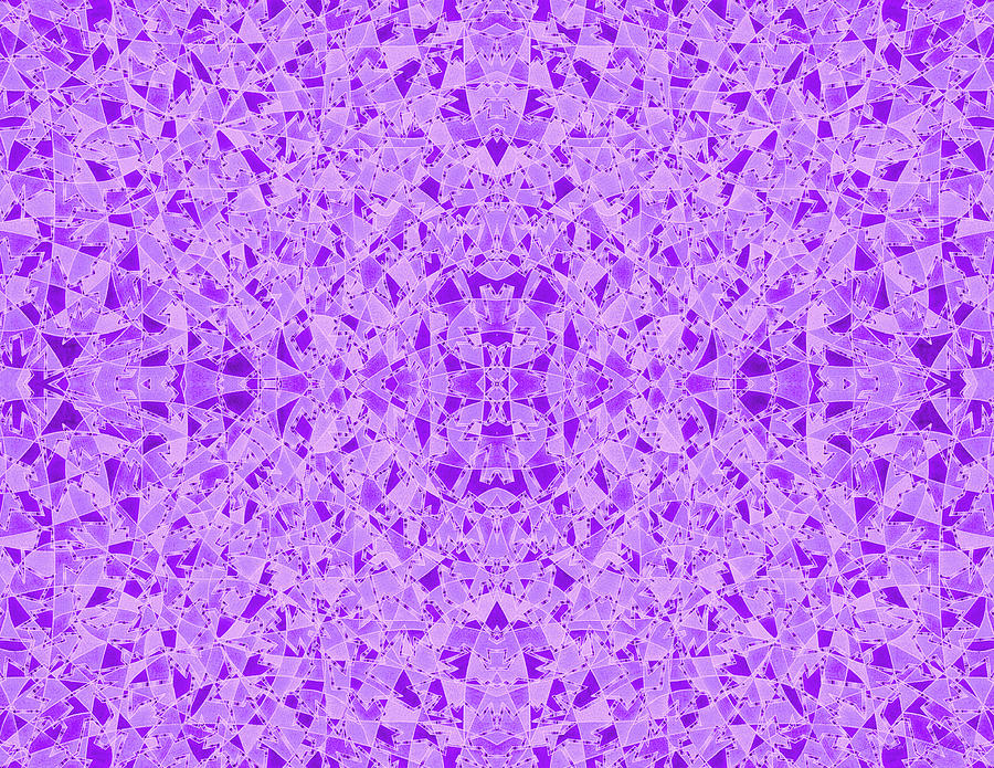 Tilgorm Violet Ice Pattern 2 Mixed Media by Dave Migliore